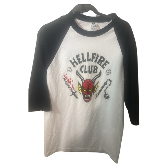 The Unbranded Brand Other - Stranger Things Hellfire Club White T-shirt One Medium Size